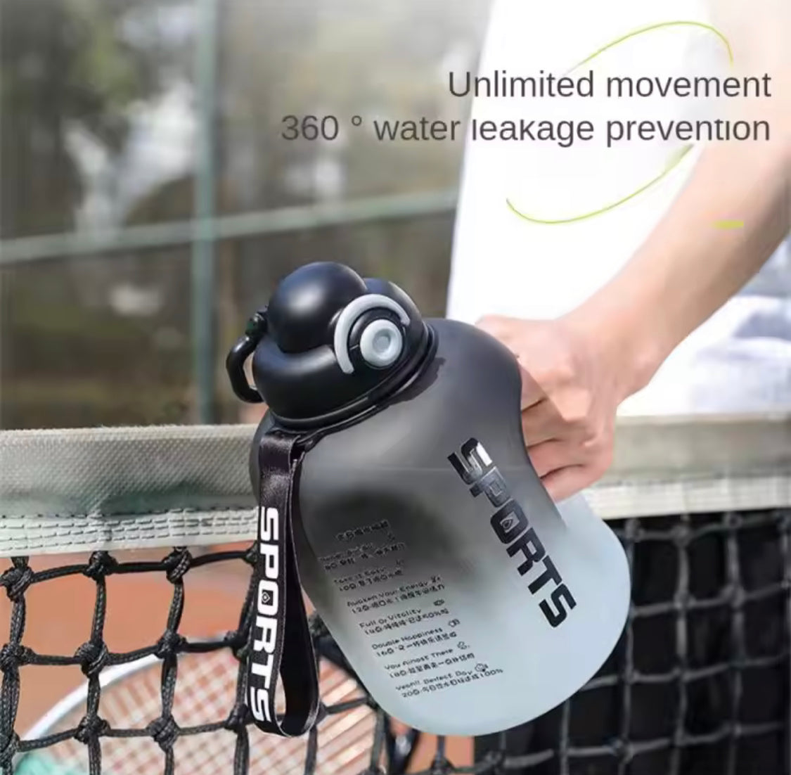 Portable Sport Water Bottle, Large Capacity Outdoor Travel Water Bottle, Gradient Gym Drink Bottle, Plastic Reusable Water Cup Portable Sport Water Bottle, Large Capacity Outdoor Travel Water Bottle, Gradient Gym Drink Bottle, Plastic Reusable Water Cup